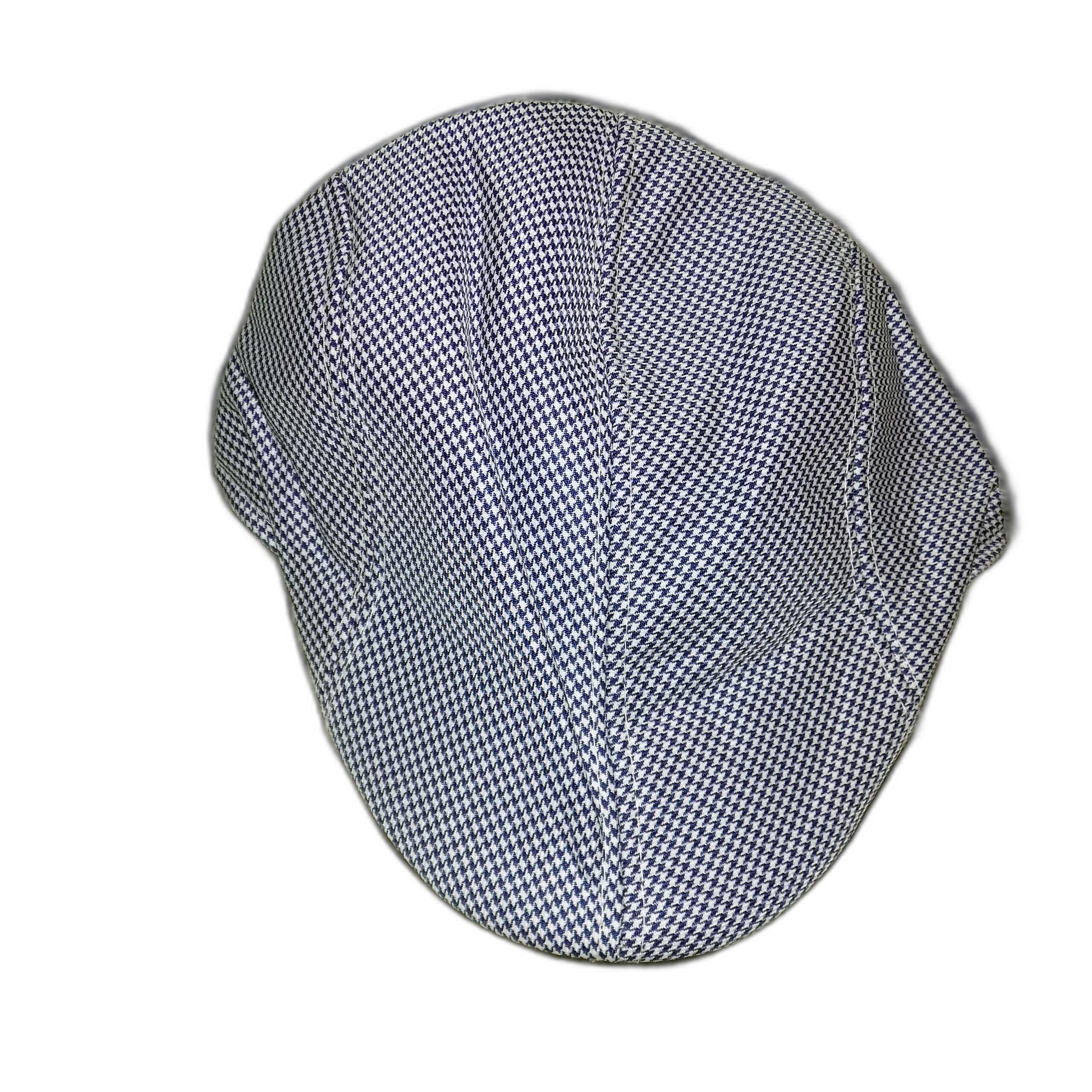 Coppola Uomo Estiva, Berretto Piatto Leggero e Traspirante, Cappello Vintage Casual Primavera Estate, Texture Pied-de-Poule