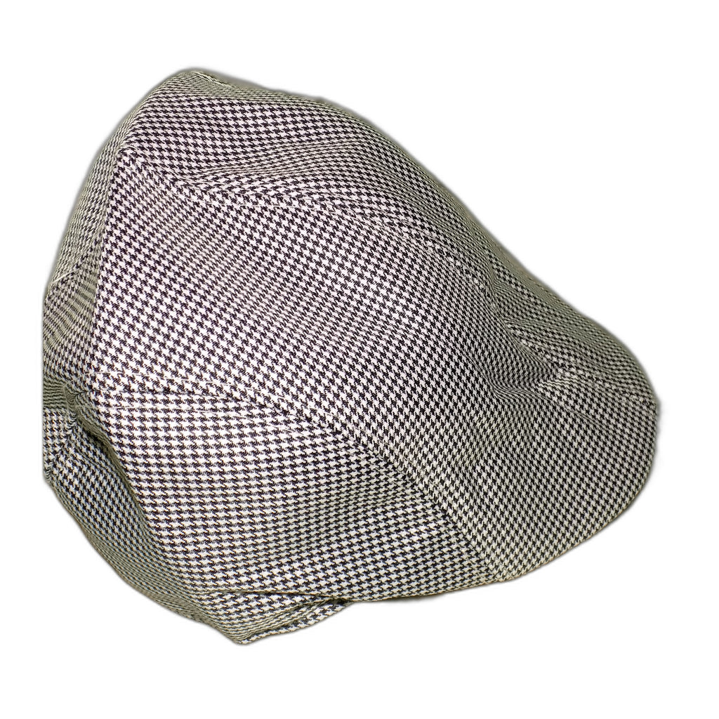 Coppola Uomo Estiva, Berretto Piatto Leggero e Traspirante, Cappello Vintage Casual Primavera Estate, Texture Pied-de-Poule