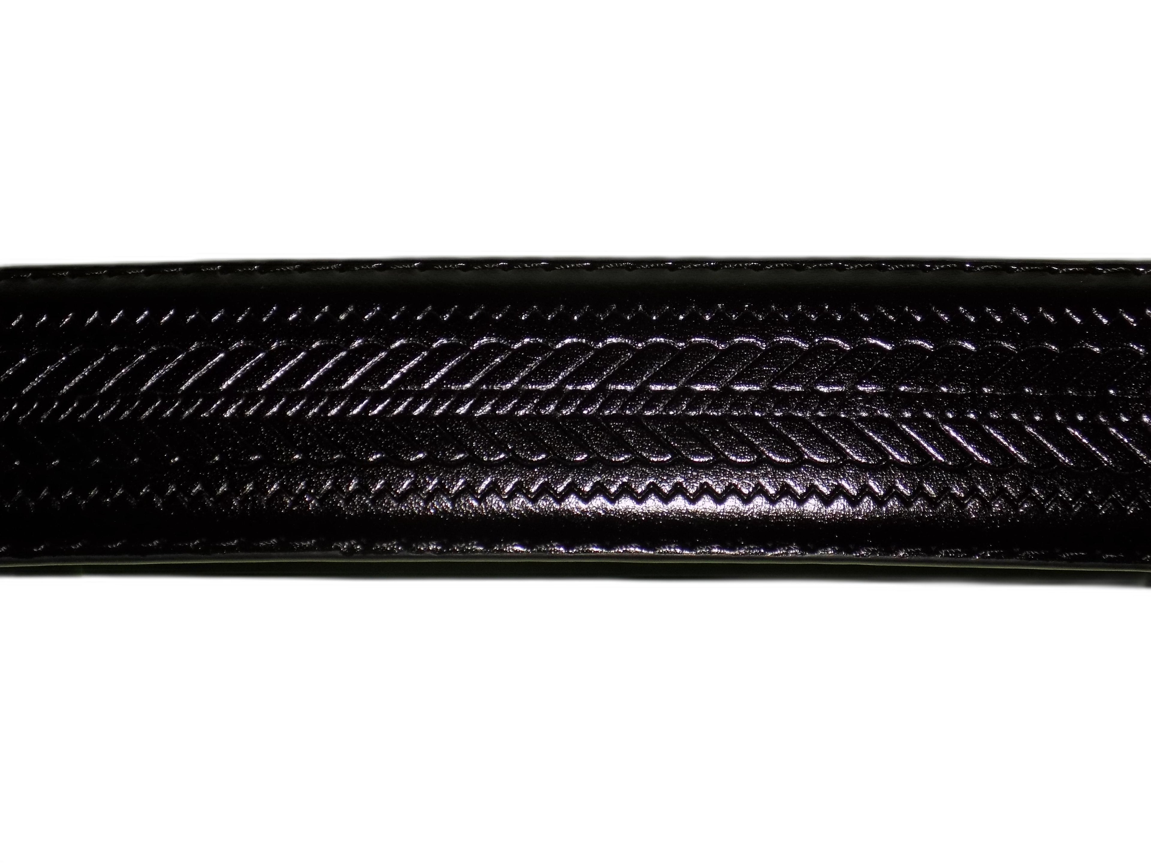 Brava Moda Cintura Uomo in Pelle Sintetica Nera