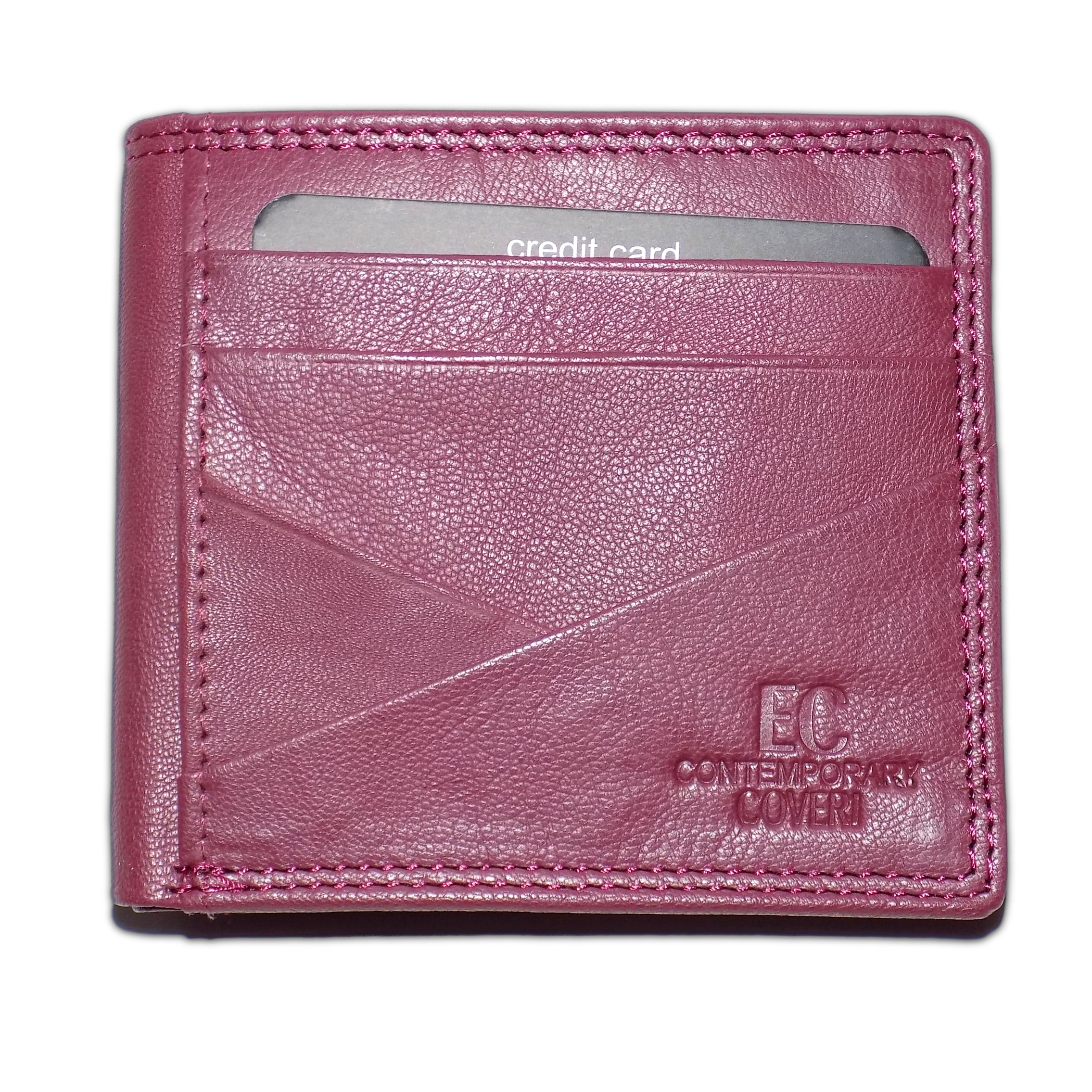 Enrico Coveri Men’s Genuine Leather Wallet – Bifold with Coin Pocket, Flip-Up Card Holder and Double Banknote Compartment, Black