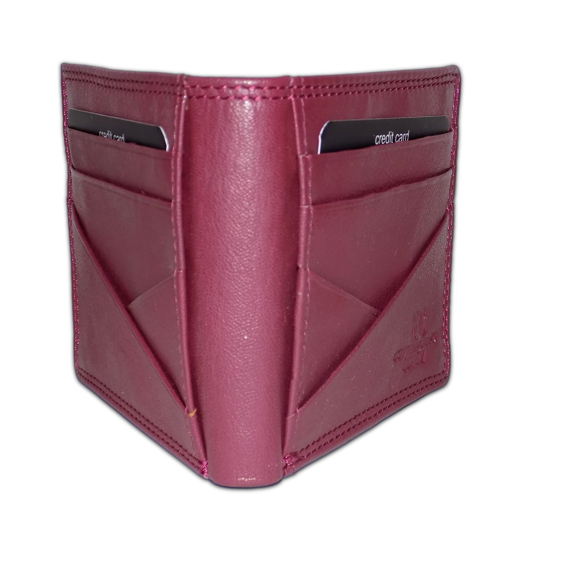 Enrico Coveri Men’s Genuine Leather Wallet – Bifold with Coin Pocket, Flip-Up Card Holder and Double Banknote Compartment, Black