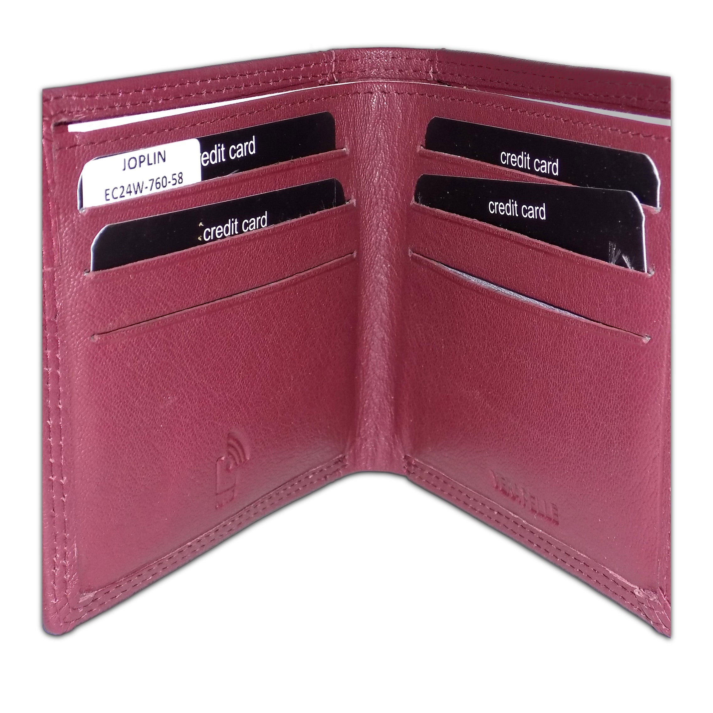 Enrico Coveri Men’s Genuine Leather Wallet – Bifold with Coin Pocket, Flip-Up Card Holder and Double Banknote Compartment, Black