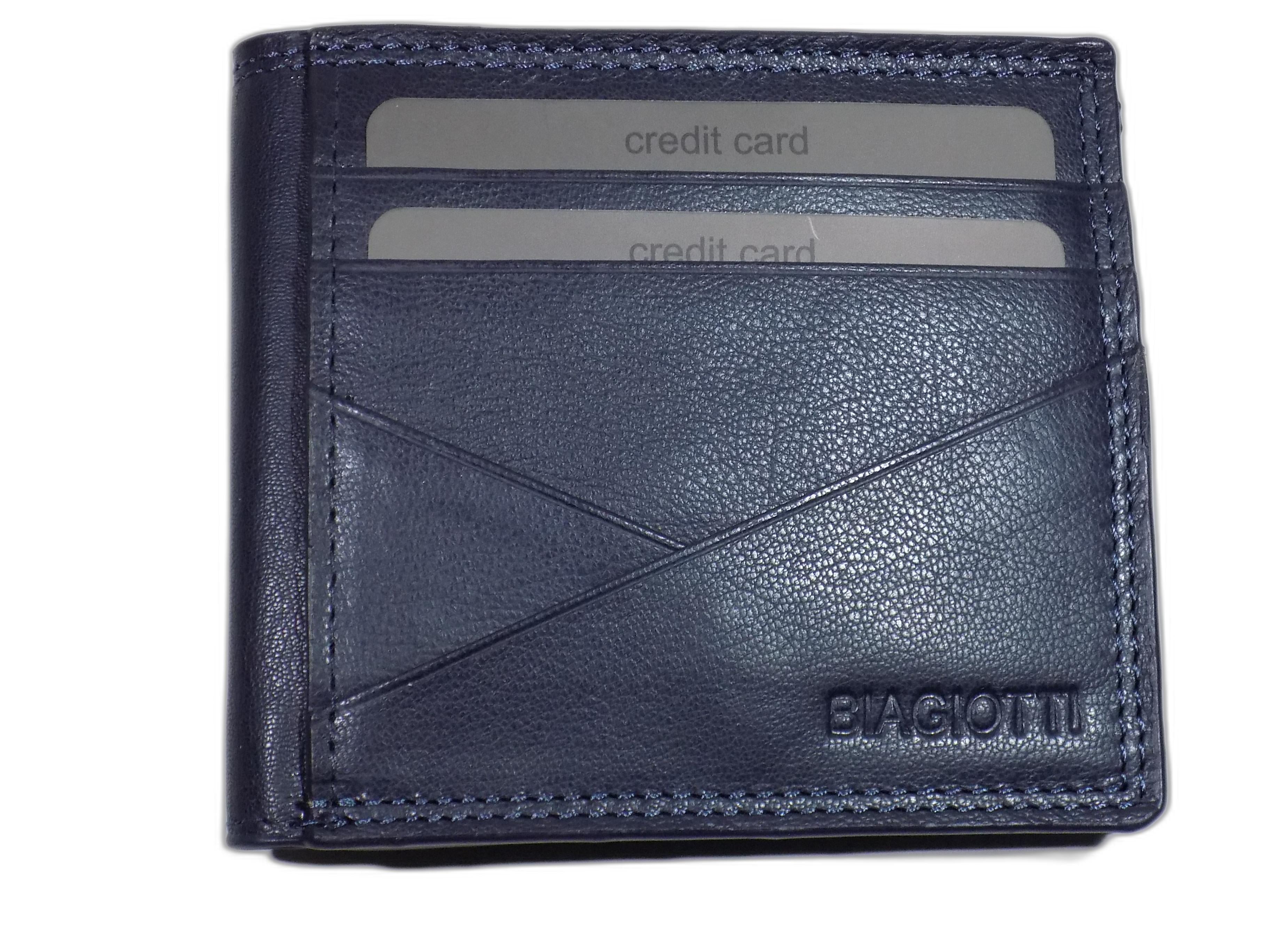 Biagiotti Men's Wallet in Genuine Leather with RFID Protection – Model LB24W-760-58